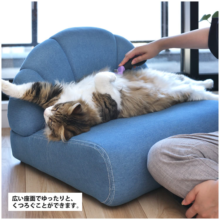 ペットソファー ペット用ミニソファ 幅59 おしゃれ 犬用 猫用 室内 小型 コットン 綿 PET-65 ペット ソファ_3