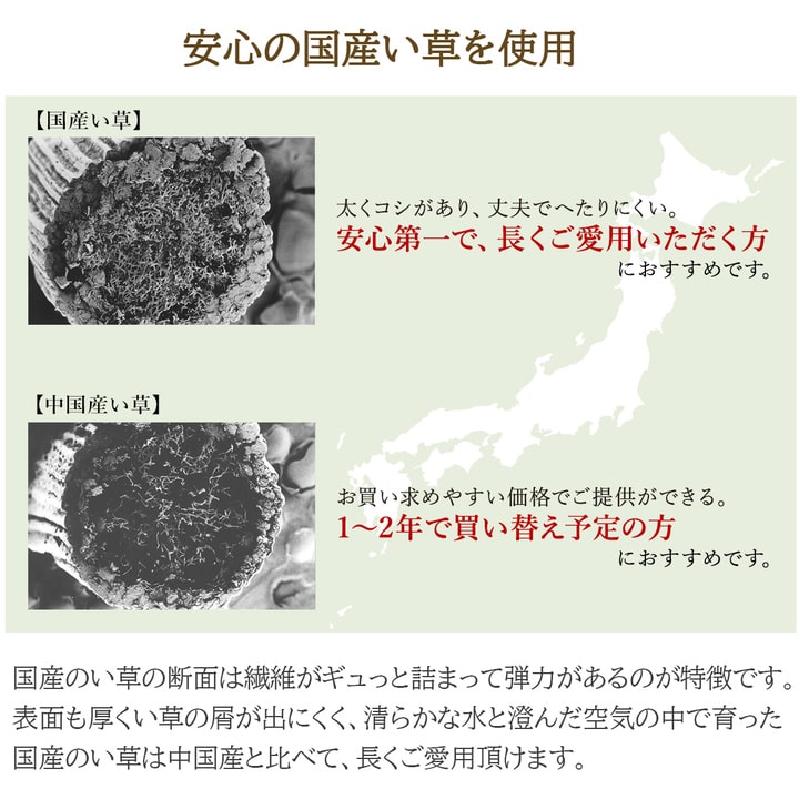 DXヴィオラ い草 い草ラグ カーペット 国産 日本製 高級感 エレガンス 和室 リビング 滑り止め お手入れ簡単 夏_9