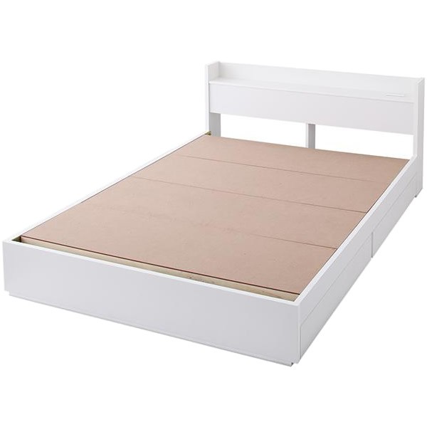 ベッド シングル フレームのみ 棚 引出 コンセント付 収納ベッド ベッドフレーム