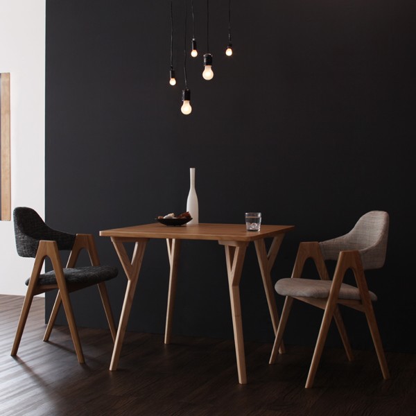 ダイニングチェア 2脚組 北欧モダンダイニング : インテリアSHOP