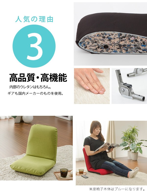 セルタン Mサイズ リクライニング 座椅子 カバー+本体 和楽チェア 座椅