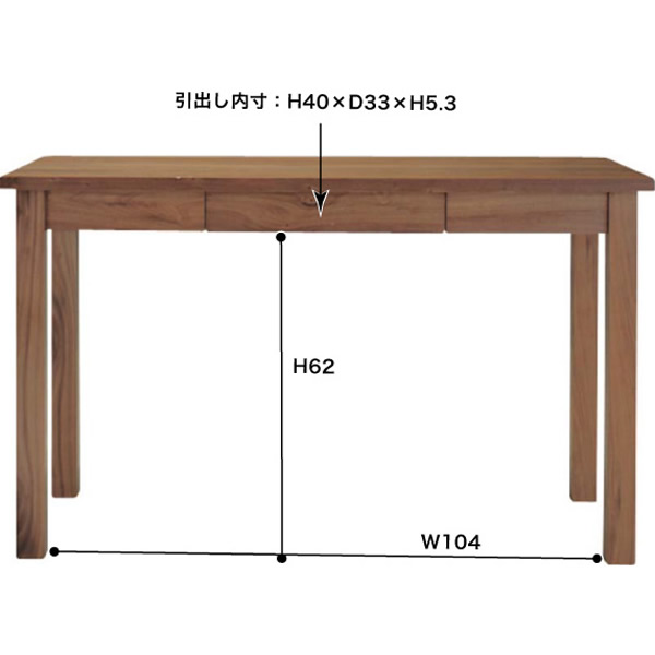 幅120cm デスク 単品 おしゃれ 引出し付き オフィス ワーク 書斎机、ユニットデスク トムテ デスク TAC-311WAL｜casarior｜03