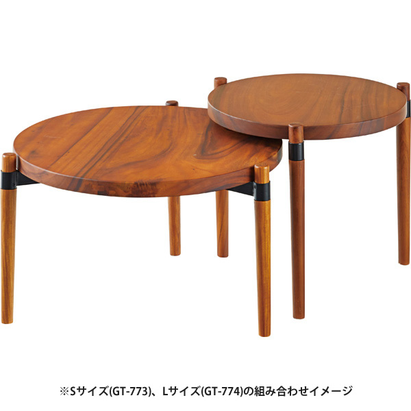 ラウンドテーブル L おしゃれ センター コーヒー 円型 丸形 GT-774 ラウンドテーブル L｜casarior｜03