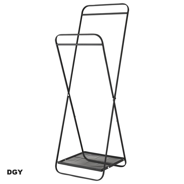 ハンガーラック 折りたたみ おしゃれ ランドリー ポールハンガー MIP-65 DGY/WH フォー...