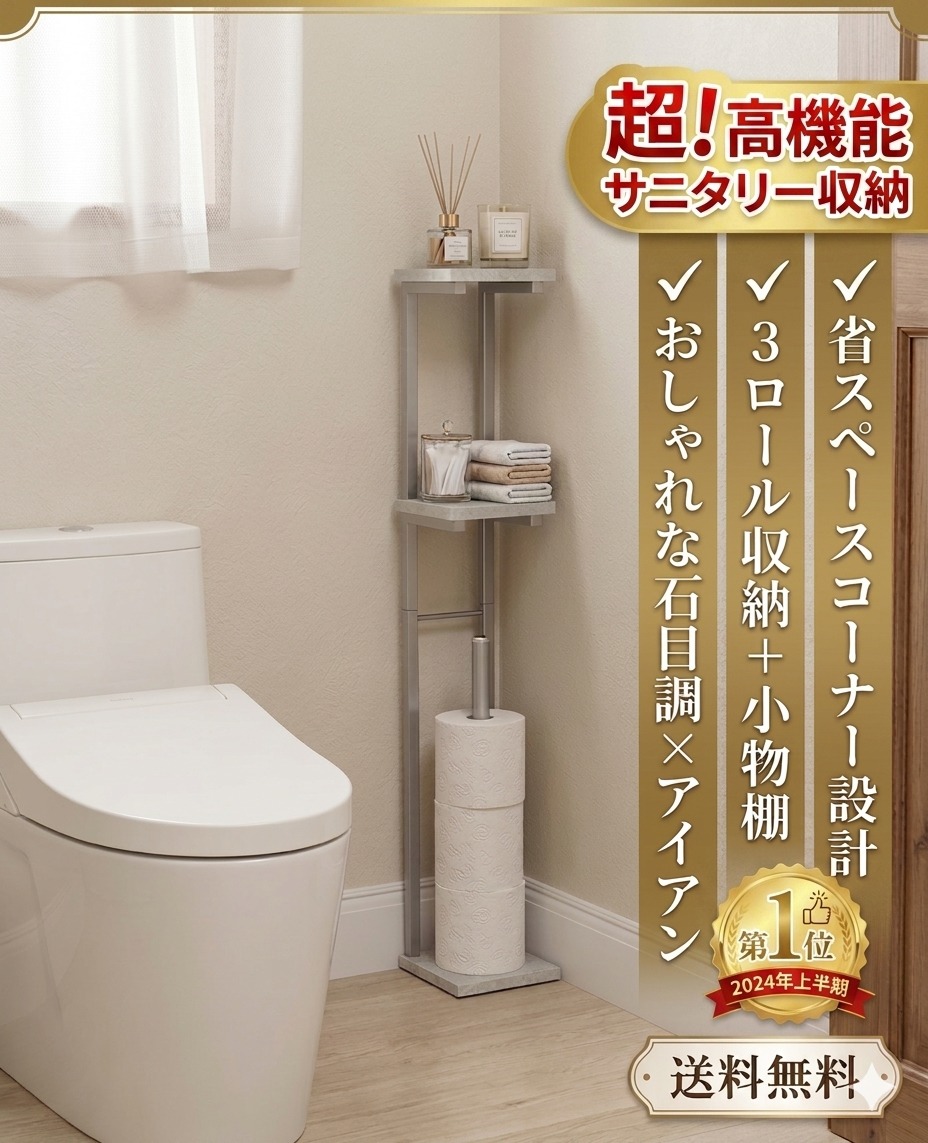 トイレットペーパースタンド おしゃれ トイレットペーパーホルダー