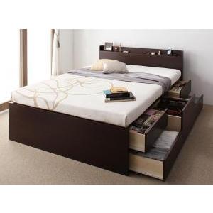 ベッド 収納付きベッド セミダブルベッド マットレス付き 収納 収納ベッド 大容量 薄型スタンダードボンネルコイルマットレス付 セミダブル(43143円)