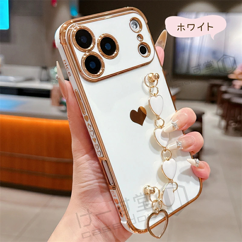 ハート型 チェーン付き iPhone17e ケース いphone アイフォン16e Air