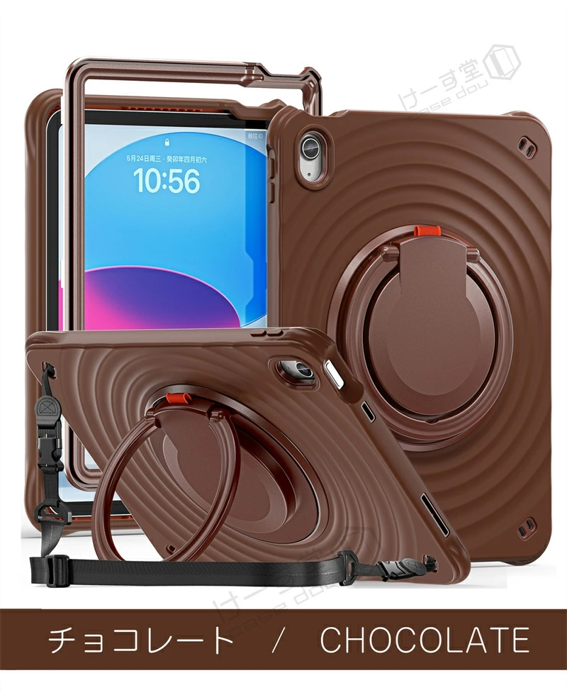 iPad 11世代 10世代 2025 (A16) 耐衝撃 保護フィルム 360°回転スタンド