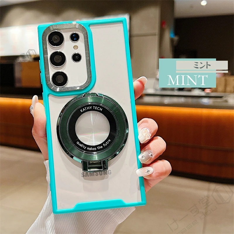 両手解放 MagSafe リング スタンド Galaxy S23 FE ケース カバー