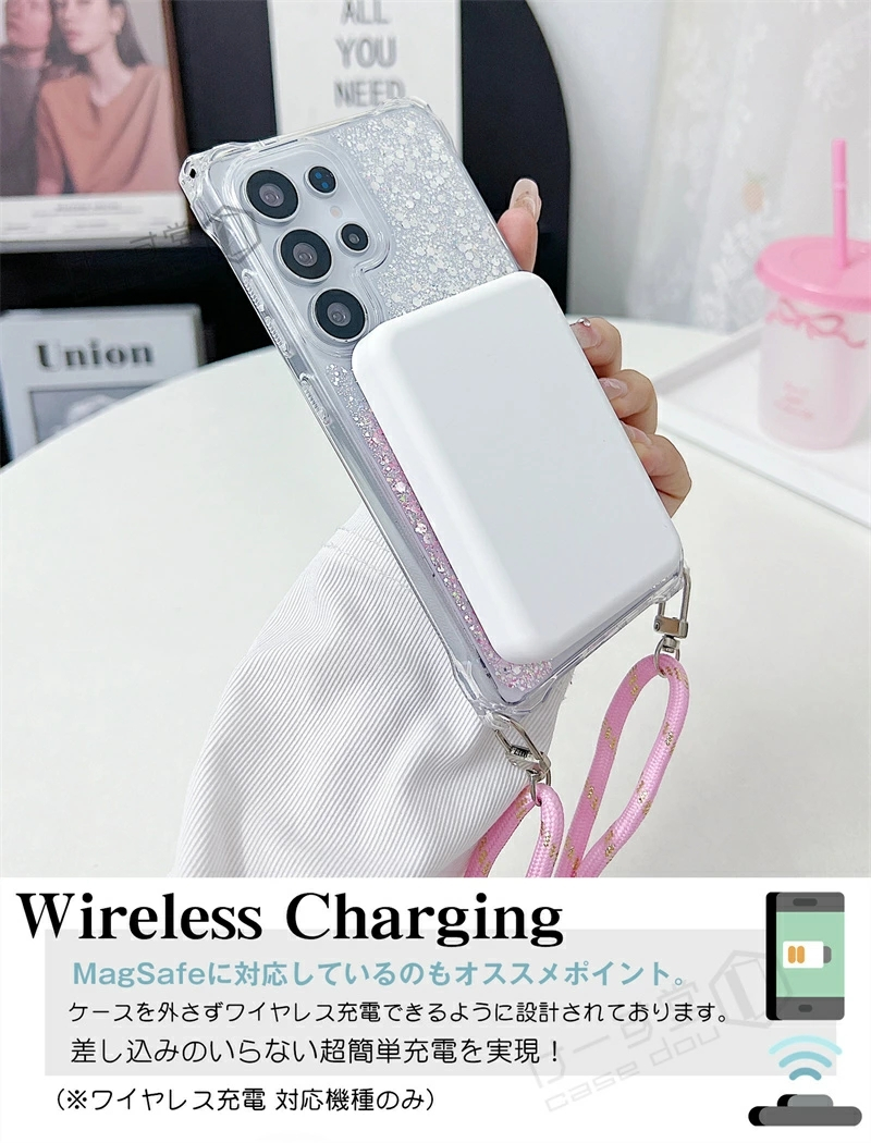 四つ穴ショルダー/MagSafe対応/グリッタ...の詳細画像4