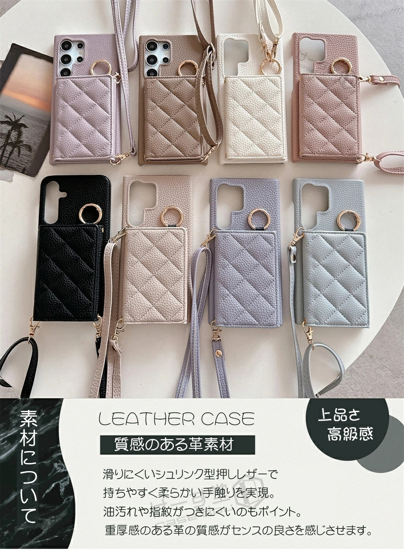 ミラー付き 4つ穴ショルダー Xperia 1VIII 5V スマホショルダー