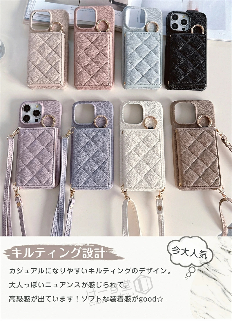ミラー付き 4つ穴ショルダー Xperia 1VIII 10VIII 5V スマホショルダー