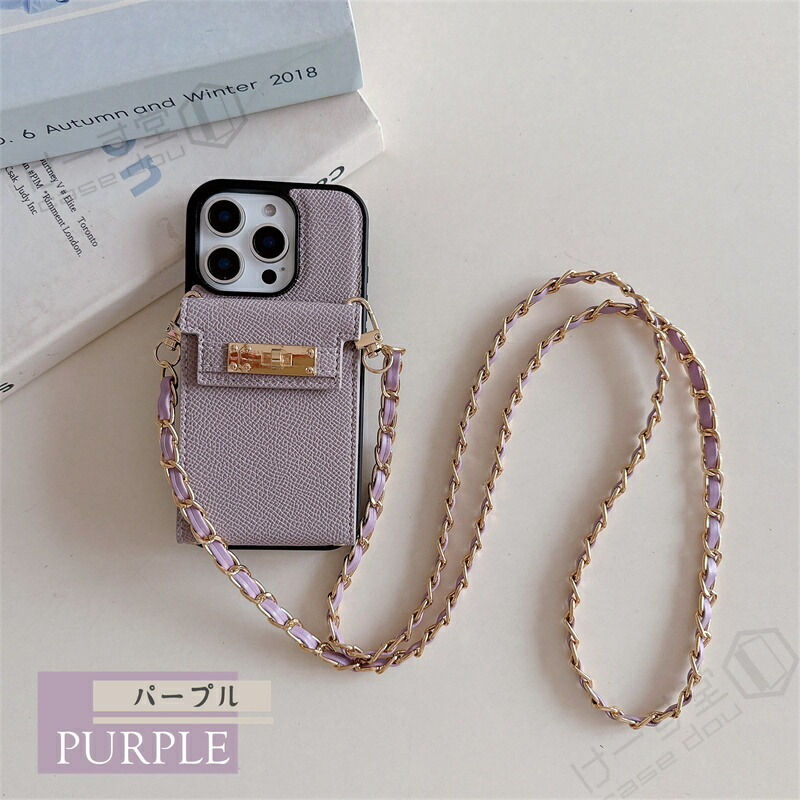 iPhone15Pro スマホケース ショルダータイプ ミラー付き iPhone16