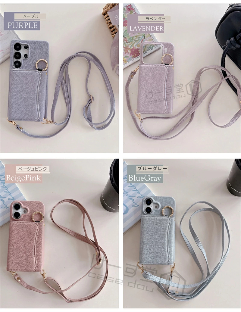 3つ折り財布 ミラー付き Google Pixel9a スマホショルダーケース
