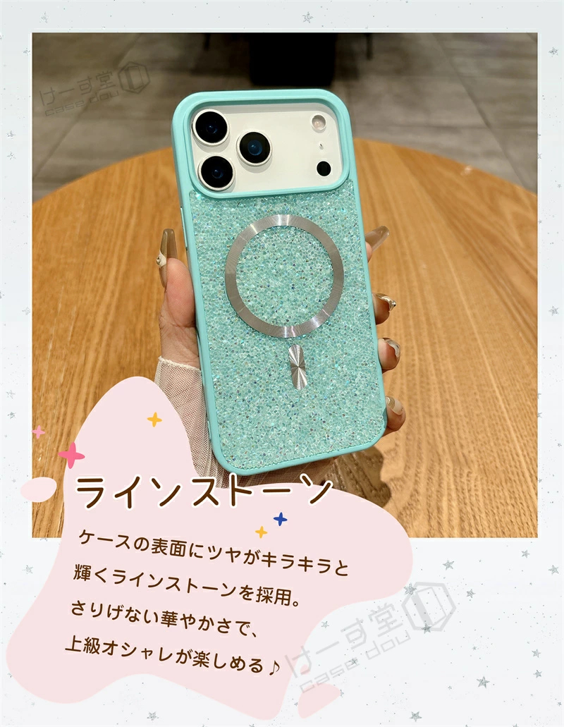 スマートフォン・携帯電話 CASETiFY ラインストーンデザイン