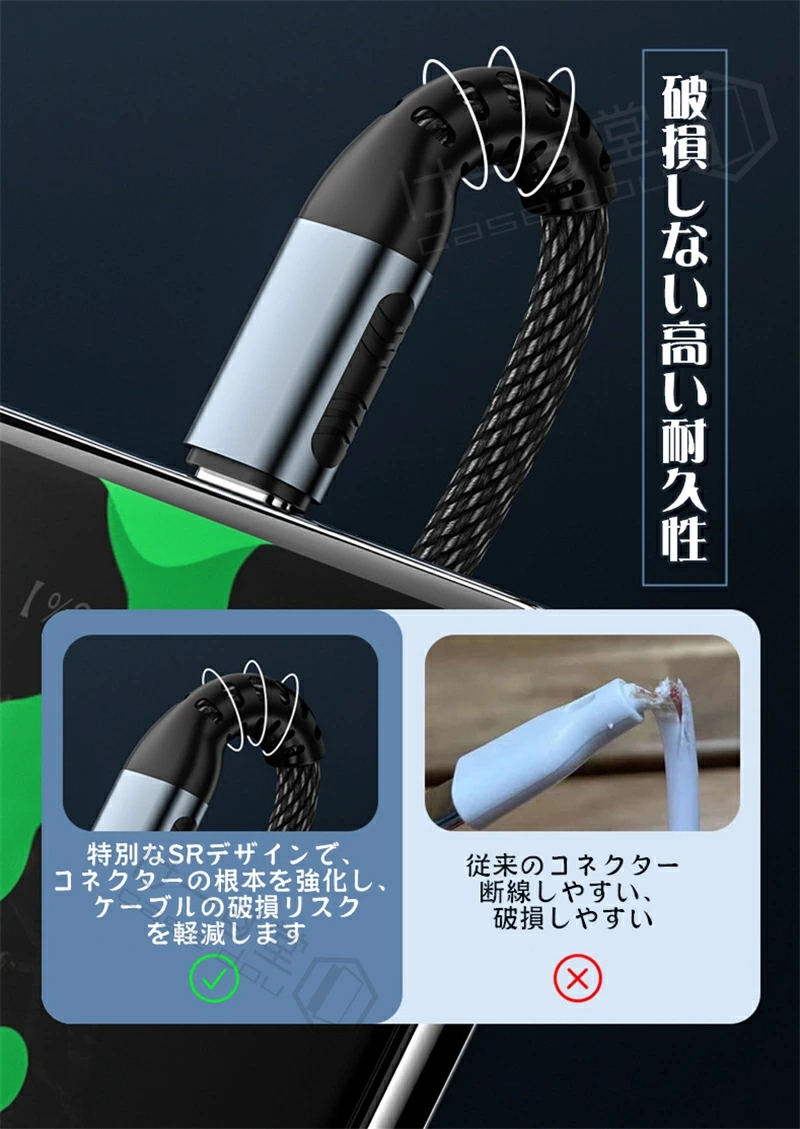 CtoC】iPhone 充電 ケーブル Type C iPhone 15 Pro max 充電ケーブル