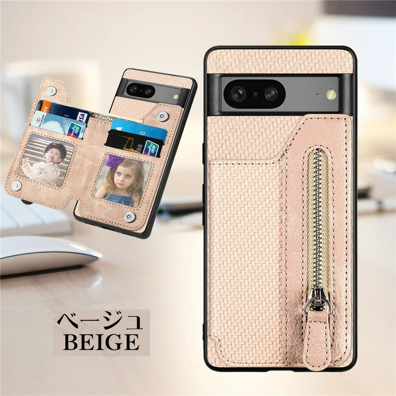 コインケース付き Google Pixel 8A 7a 6a 8 6 Pro 携帯ケース