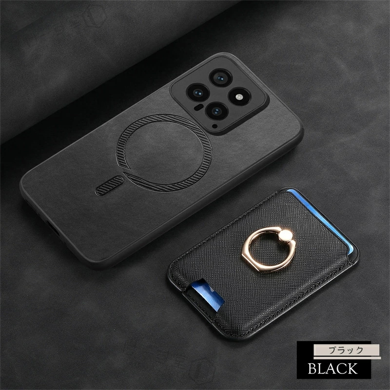 くるっと装着！ 2in1 MagSafeカードケース Redmi Note 13 Pro+ 13Pro 