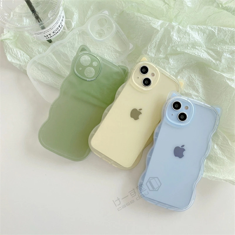 マット感/半透明/猫耳 iPhone15ケース 韓国 iPhone14ケース iPhone13ケース シンプル 指紋防止 軽量 うねうね 人気 iPhone 15 15Pro 15ProMax 14 14Pro 14Plus |  | 05