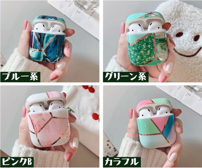 AirPods / Pro カバー ケース AirPodsケース 大理石 マーブル かわいい