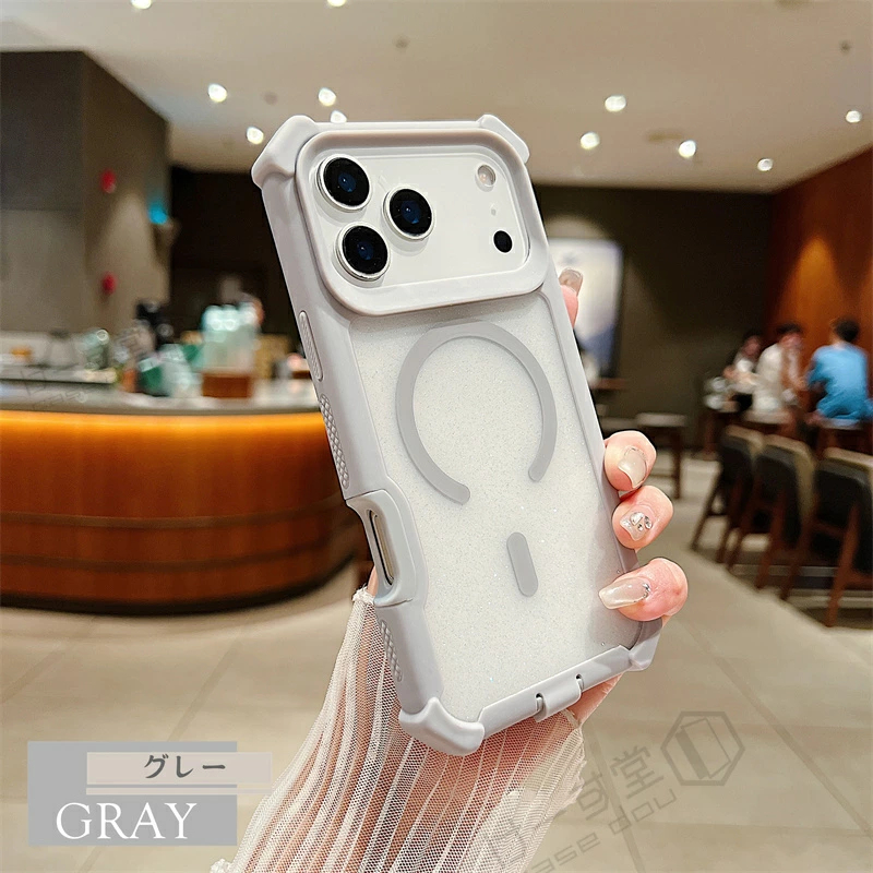 耐衝撃吸収 Magsafe対応 iPhone17Pro ケース クリア 頑丈 iPhone 14 15