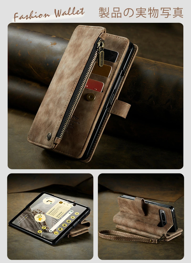 財布デザイン Google Pixel Fold 手帳型 ケース 全面保護 カード入れ