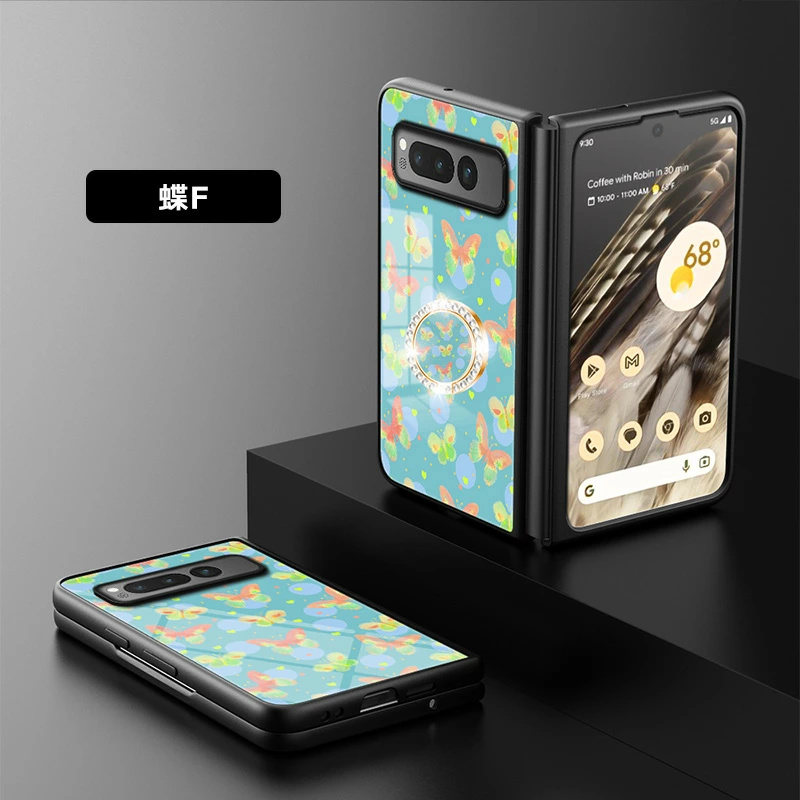 蝶 Google Pixel Fold 強化ガラス おしゃれ 蝶々 デザイン かわいい