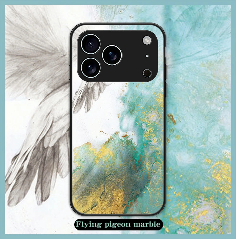 大理石柄 iPhone17 iPhoneAir iPhone17pro max 背面ガラス iPhone 17