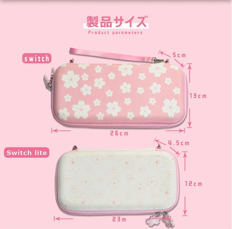 Nintendo Switch ケース 全面保護 桜の花 有機ELモデル かわいい 耐