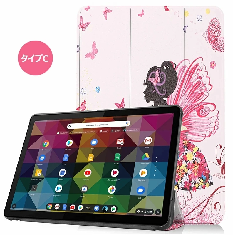 IdeaPad Duet Chromebook ZA6F0038JP　レノボ Lenovo IdeaPad Duet Chromebook 10.1ケース 薄型 手帳型 ブック型 PU