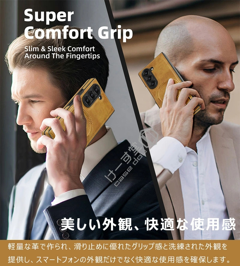 Galaxy Z Fold6 ケース 手帳型 SC-55E SCG28 カバー Fold5 5G メタル