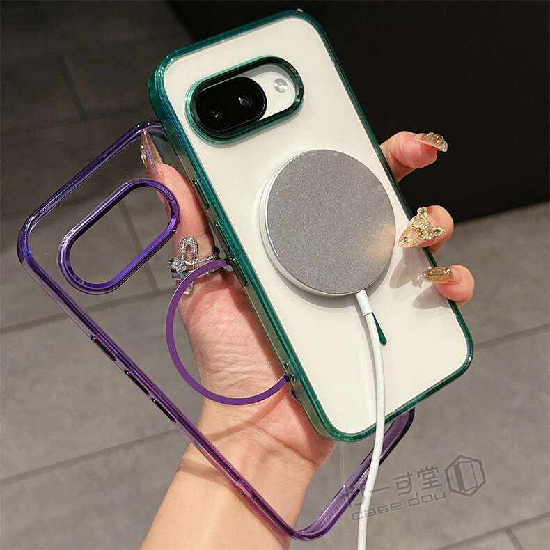 透明 クリア Google Pixel9a ケース 耐衝撃 Pixel 9a 透明ケース 磁石