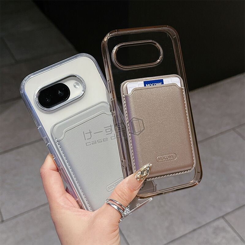 2 in 1 Google Pixel 9a クリア ケース 分離式 カードケース + magsafe