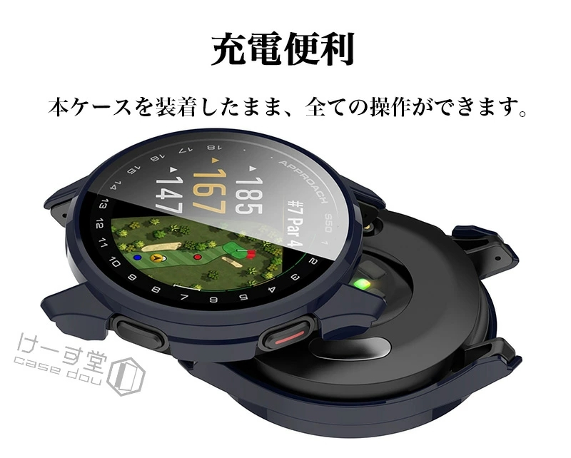 ガーミン (GARMIN) Approach S50 ケース Instinct 3 Dual Power