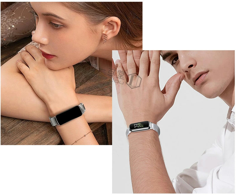 マグネット式 for fitbit inspire3 ステンレス メタル バンド 磁気