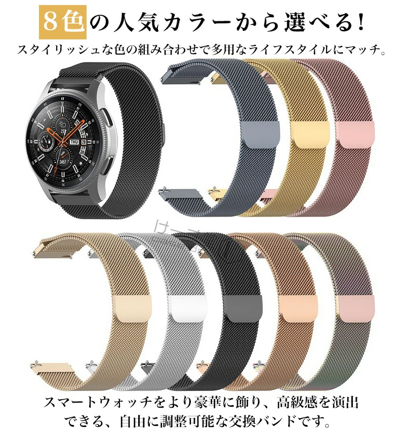 ステンレス鋼 スマートウォッチ用 腕時計用 2...の詳細画像2