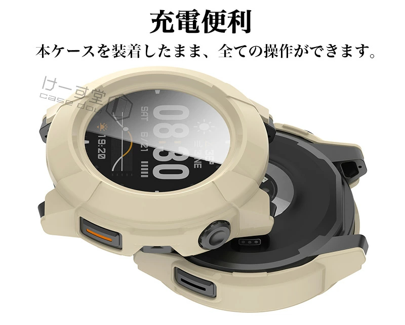 カロス) COROS NOMAD ケース PCフレーム+強化ガラスフィルム カバー