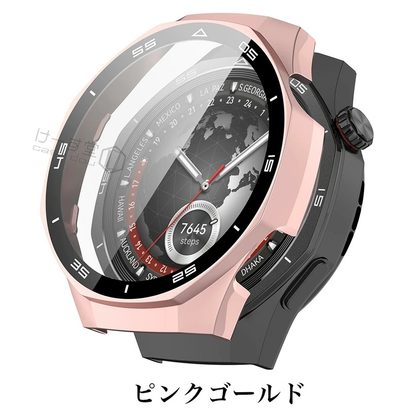 HUAWEI WATCH GT5 Pro 46 mm ケース 一体型カバー GT 5 46MM ガラス