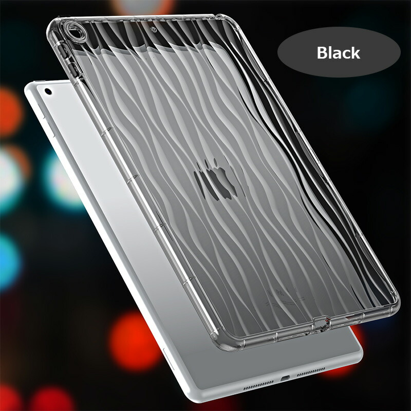 透明 iPad mini (A17 Pro) Air 11インチ ぷっくり M2 2024 mini7 iPad 10.2耐衝撃 mini6 mini5 ソフト TPU かわいい 波柄 シンプル Pro 11 2022 2021 2020ケース |  | 10