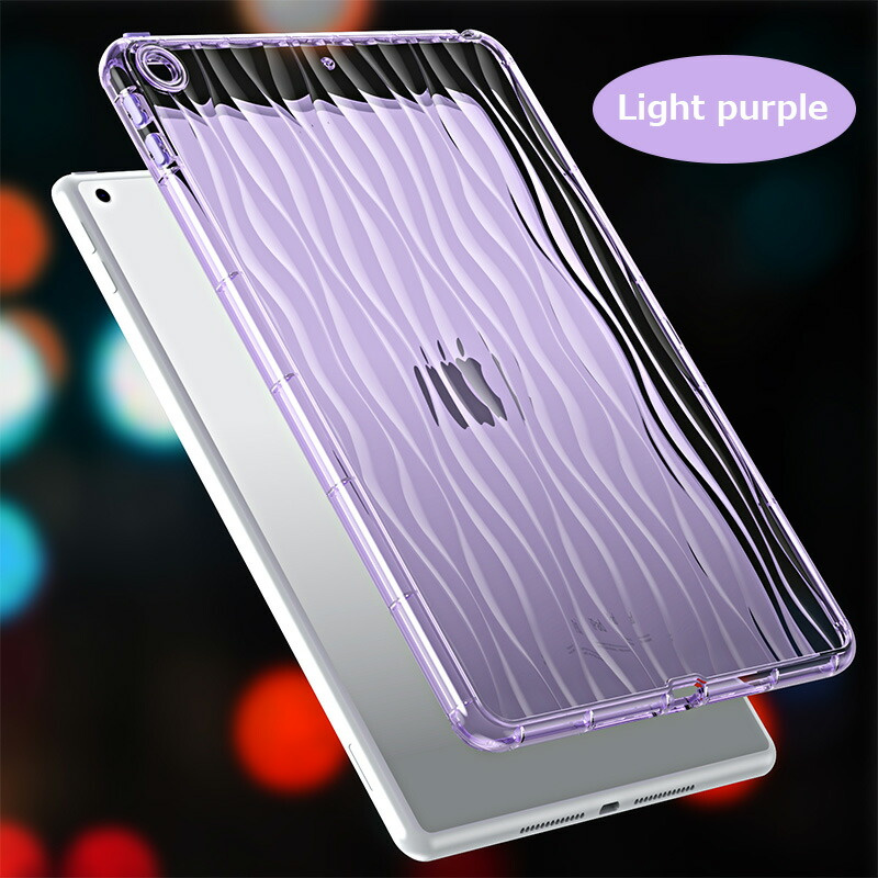 透明 iPad mini (A17 Pro) Air 11インチ ぷっくり M2 2024 mini7 iPad 10.2耐衝撃 mini6 mini5 ソフト TPU かわいい 波柄 シンプル Pro 11 2022 2021 2020ケース |  | 12