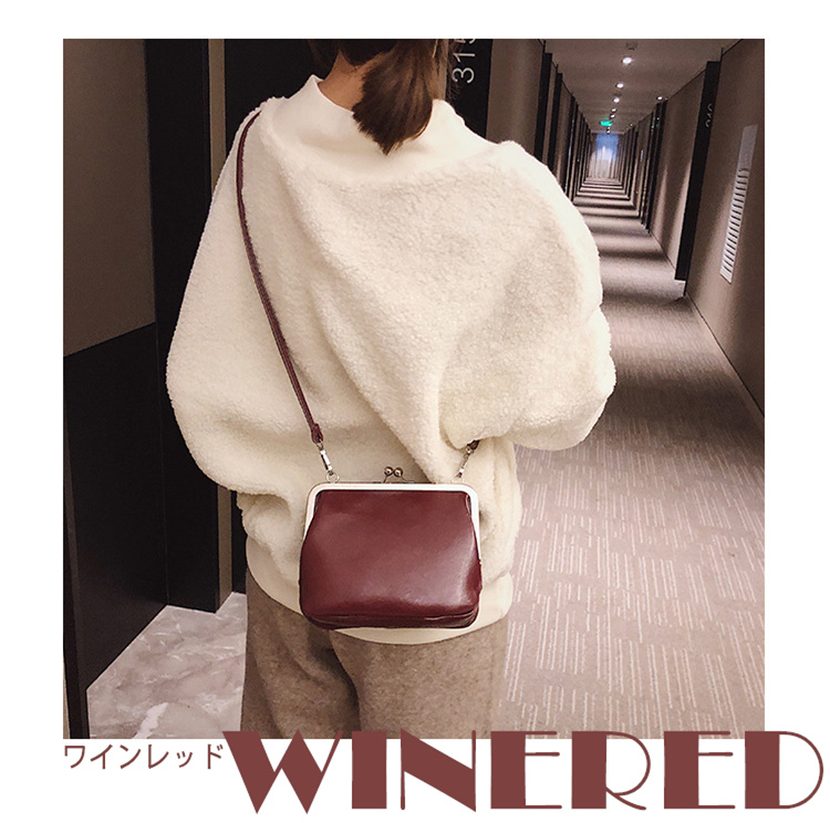 POTIOR/ポティオール ウォレットポーチ がま口ショルダーバッグ ポティオール potior 2WAY がま口 レザーショルダーバッグ レディース