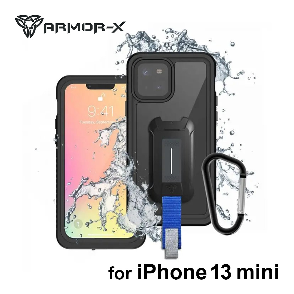 iPhone 13 mini 用ケース ARMOR-X - IP68 Waterproof Protective Case 防水 耐衝撃性 ストラップ  カラビナ付き : mx-iph-13m : FOXSTOREヤフーショッピング店 - 通販 - Yahoo!ショッピング