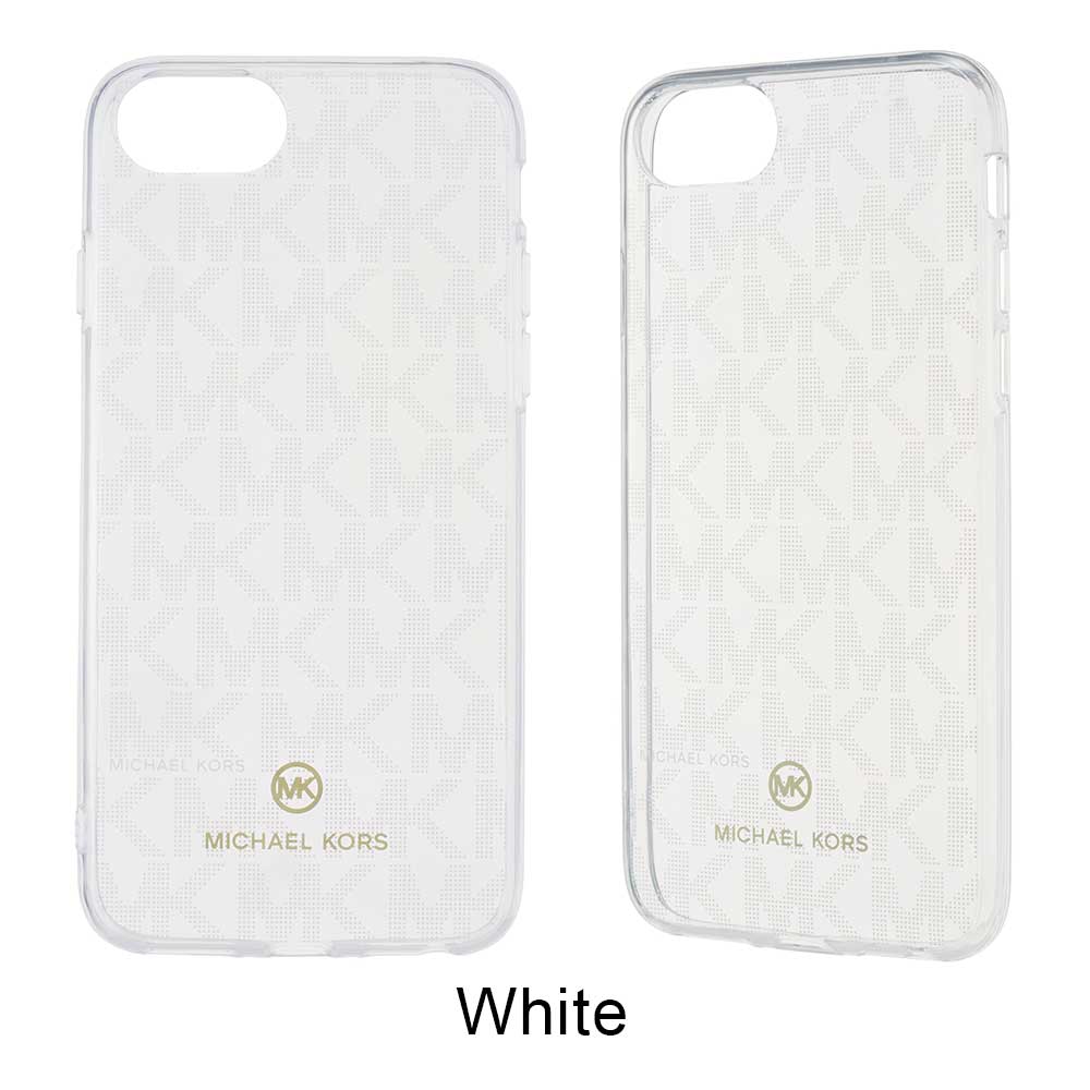iPhone SE 3 / iPhone SE 2 ケース MICHAEL KORS スリム IML Case Signature | マイケルコース ブランド ロゴ おしゃれ カバー クリア | MICHAEL KORS | 01