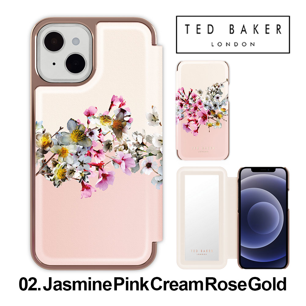 iPhone 13 mini 用ケース Ted Baker テッドベーカー Folio Case 手帳型 ミラー付き 鏡 スマホケース 正規代理店｜caseplay｜03