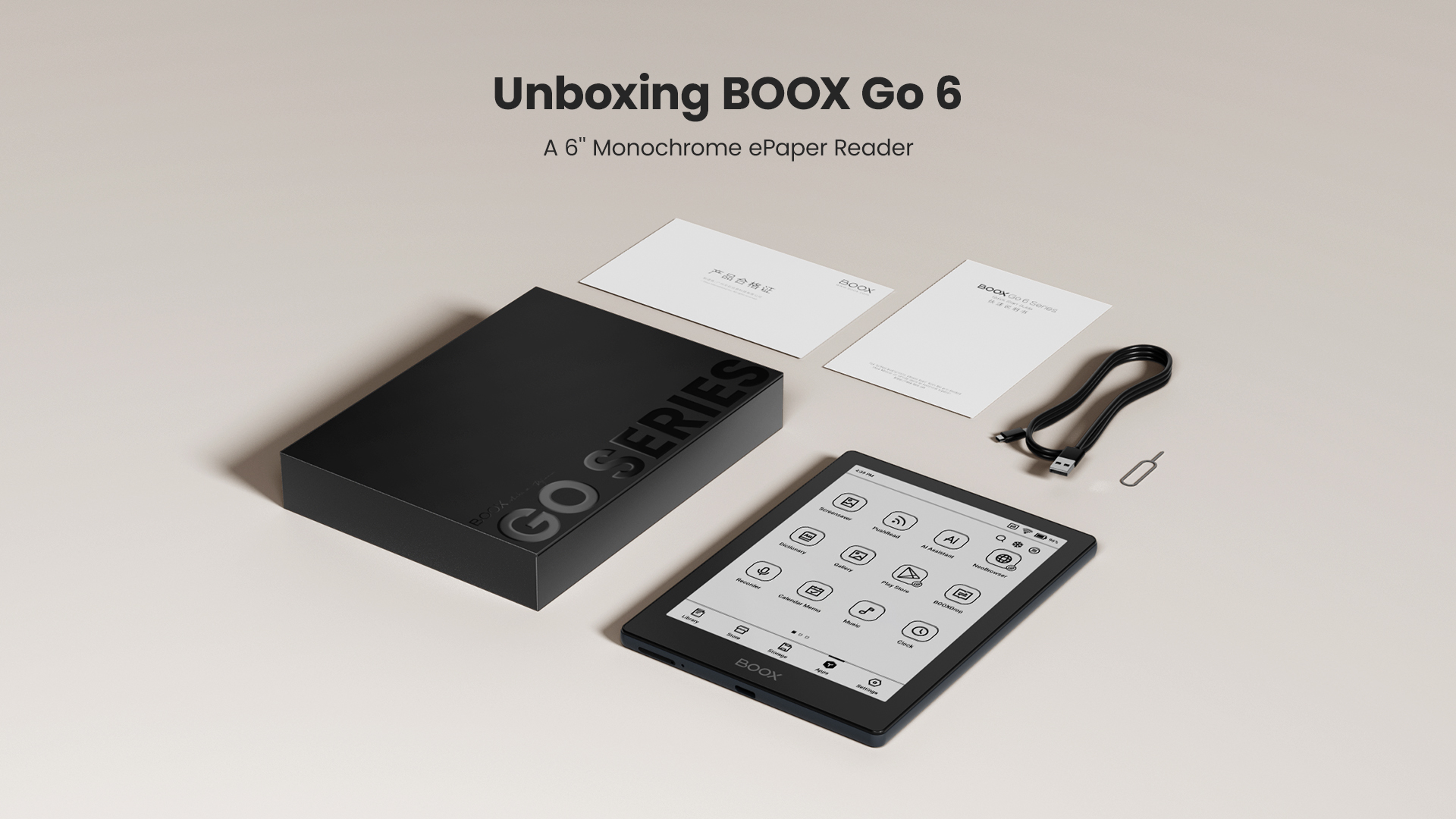 BOOX - Go 6 電子書籍リーダー Android タブレット wifi 電子