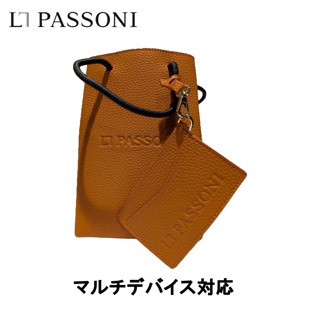 �����i�p�b�\�[�j �X�}�z�P�[�X �o�b�O�^ S�T�C�Y ���U�[ �v LORNA PASSONI German Shrunken Calf Phone Case Small with Pass Case�u�����h �������� ��� ���[
