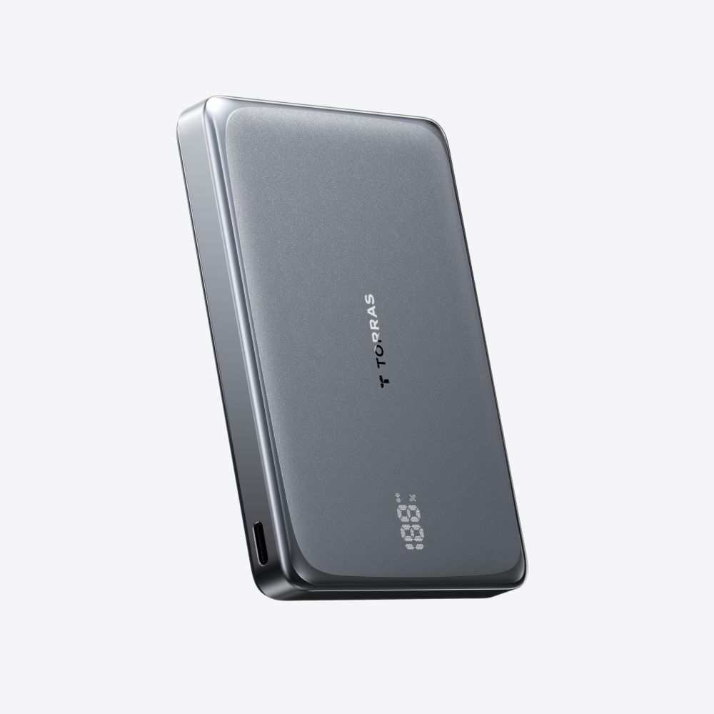 TORRAS MiniMag Pro モバイルバッテリー スペースグレー TORRAS Torras MiniMag Pro Powerbank 10000mAh モバイルMagSafe対応