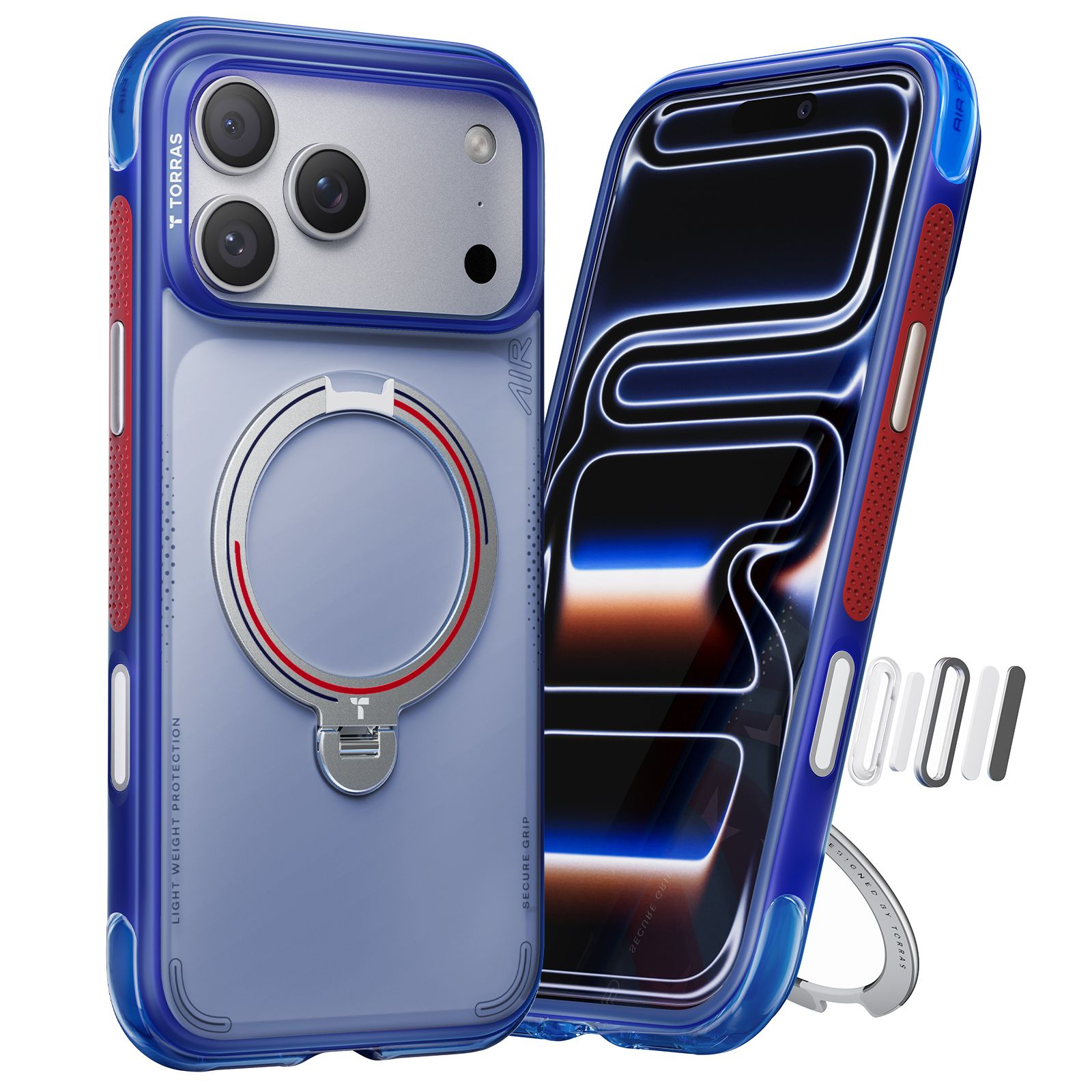 TORRAS Torras Ostand Q3 Air Case for iPhone 17Pro 17ProMax 耐衝撃