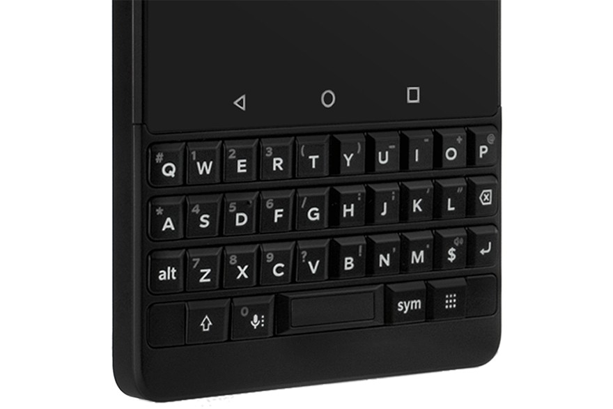 正規代理店 BlackBerry ブラックベリー KEY2 シルバー Android 8.1 4.5型 64GB nanoSIM×2 DSDS対応  ドコモ/au/ソフトバンクSIM対応 SIMフリースマートフォン