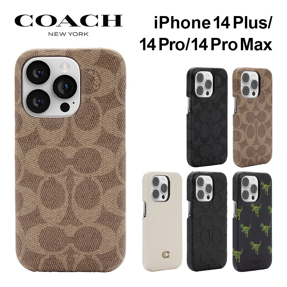 コーチ iPhone 14pro 14plus 14promax ケース COACH Slim Wrap Case 